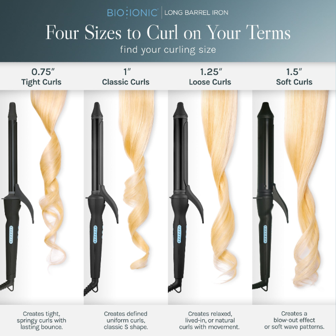 BIO IONIC LONG BARREL CURLING STYLER 1.25"