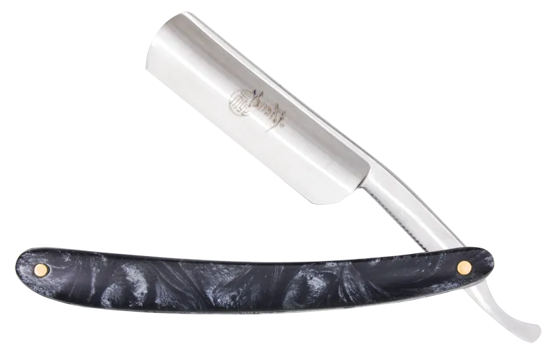 YANAKI PERMANENT BLADE STRAIGHT RAZOR - BLACK SHELL (#YK102)